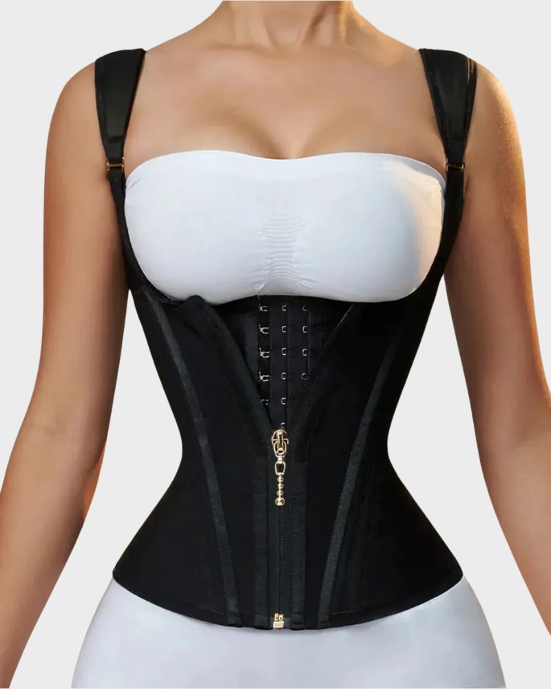 Double-Waistband Corset Vest Waist Trainer - FirmaControl