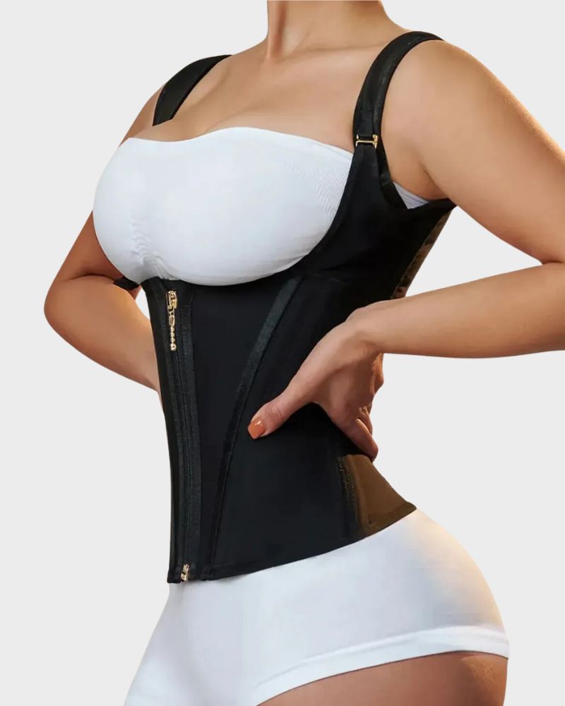 Double-Waistband Corset Vest Waist Trainer - FirmaControl
