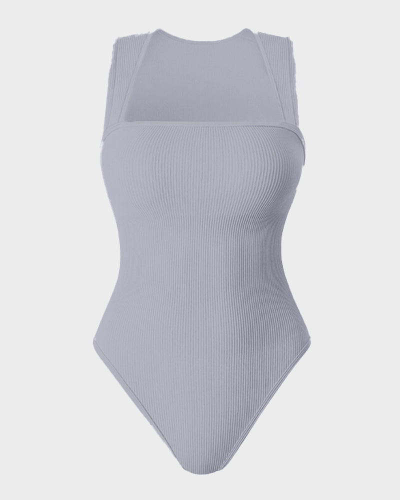 Sleeveless Tummy Control Tank Bodysuit - FirmaSculpt