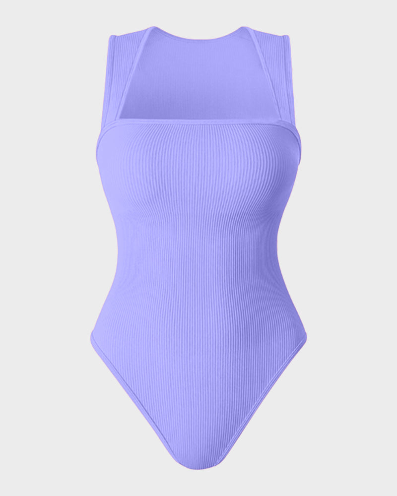 Sleeveless Tummy Control Tank Bodysuit - FirmaSculpt