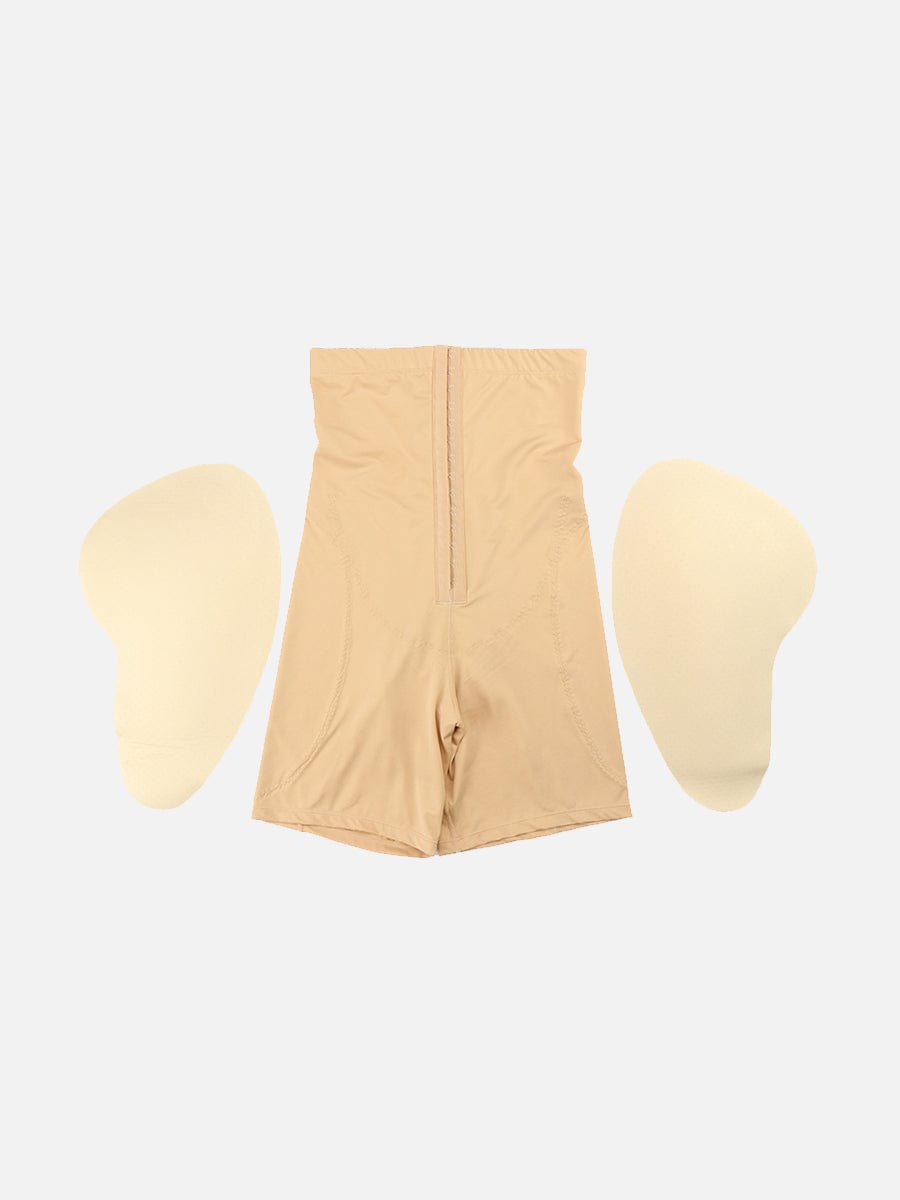 High-Waist Tummy Control Butt Lifter with Removable Hip Pads - FirmaSculpt