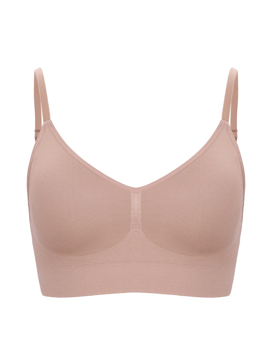 Adjustable Straps Push Up Seamless Bra Light Support - FirmaActive