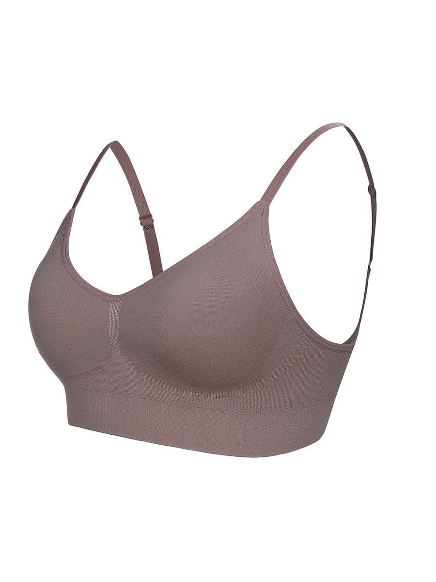 Adjustable Straps Push Up Seamless Bra Light Support - FirmaActive