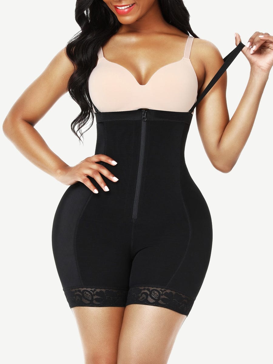High-Waist Butt Lifter Body Shaper with Removable Hip Pads - FirmaLift