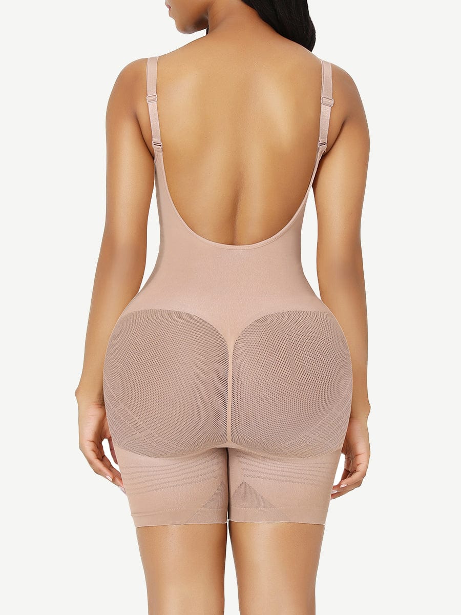 Seamless Low Back Full Body Shapewear with Happy Butt - FirmaActive