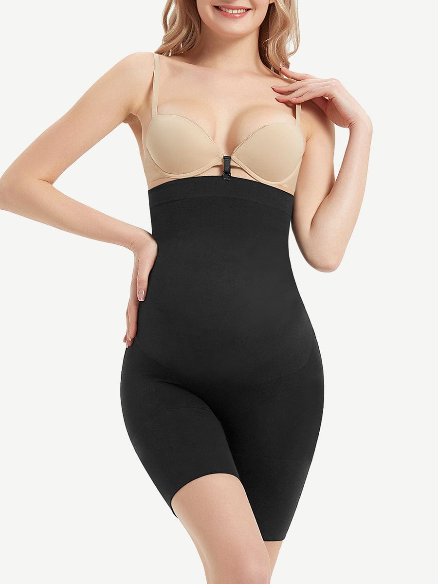 Seamless Black Maternity Panty with Soft-Touch Comfort - FirmaActive