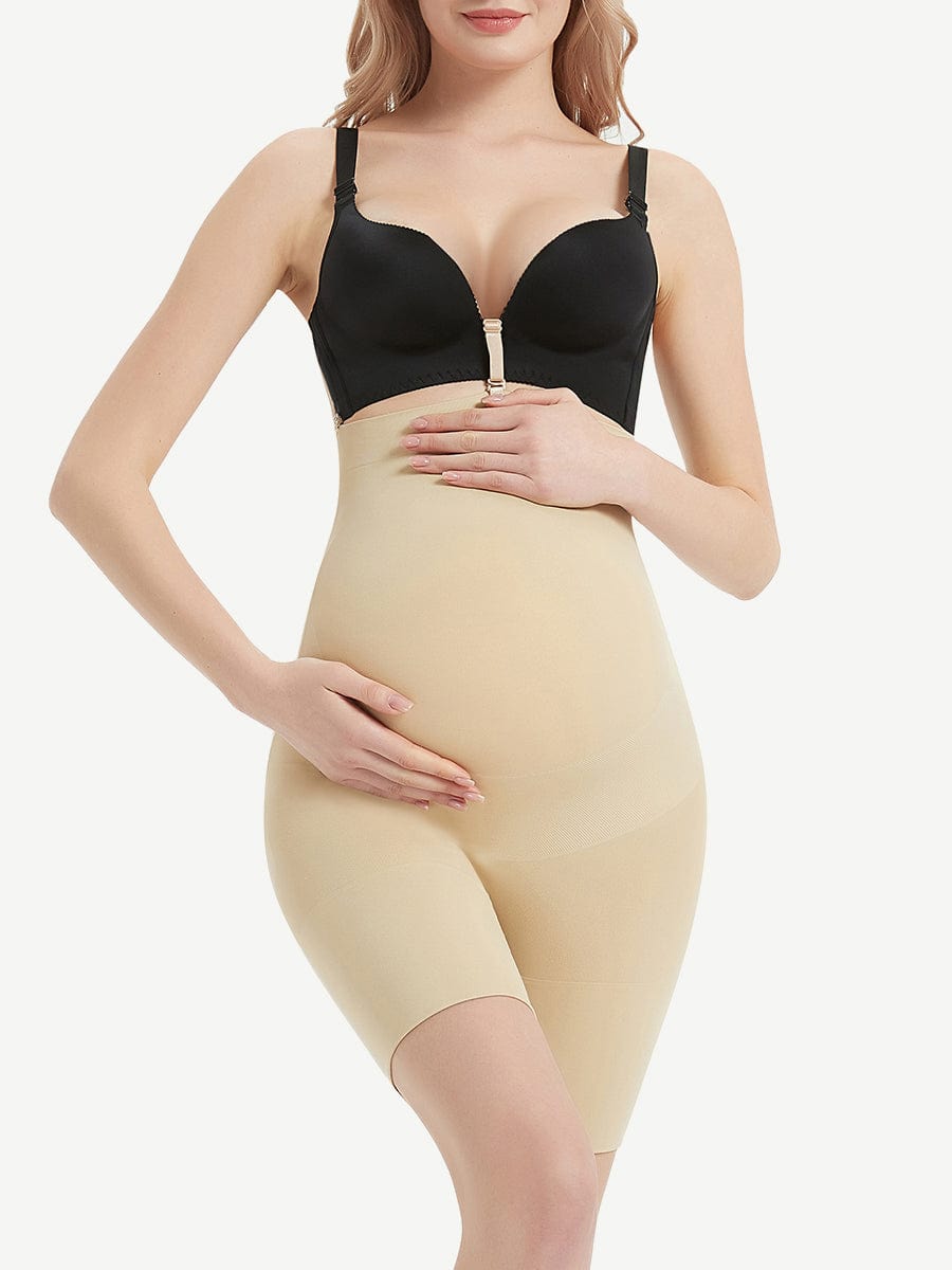 Seamless Black Maternity Panty with Soft-Touch Comfort - FirmaActive