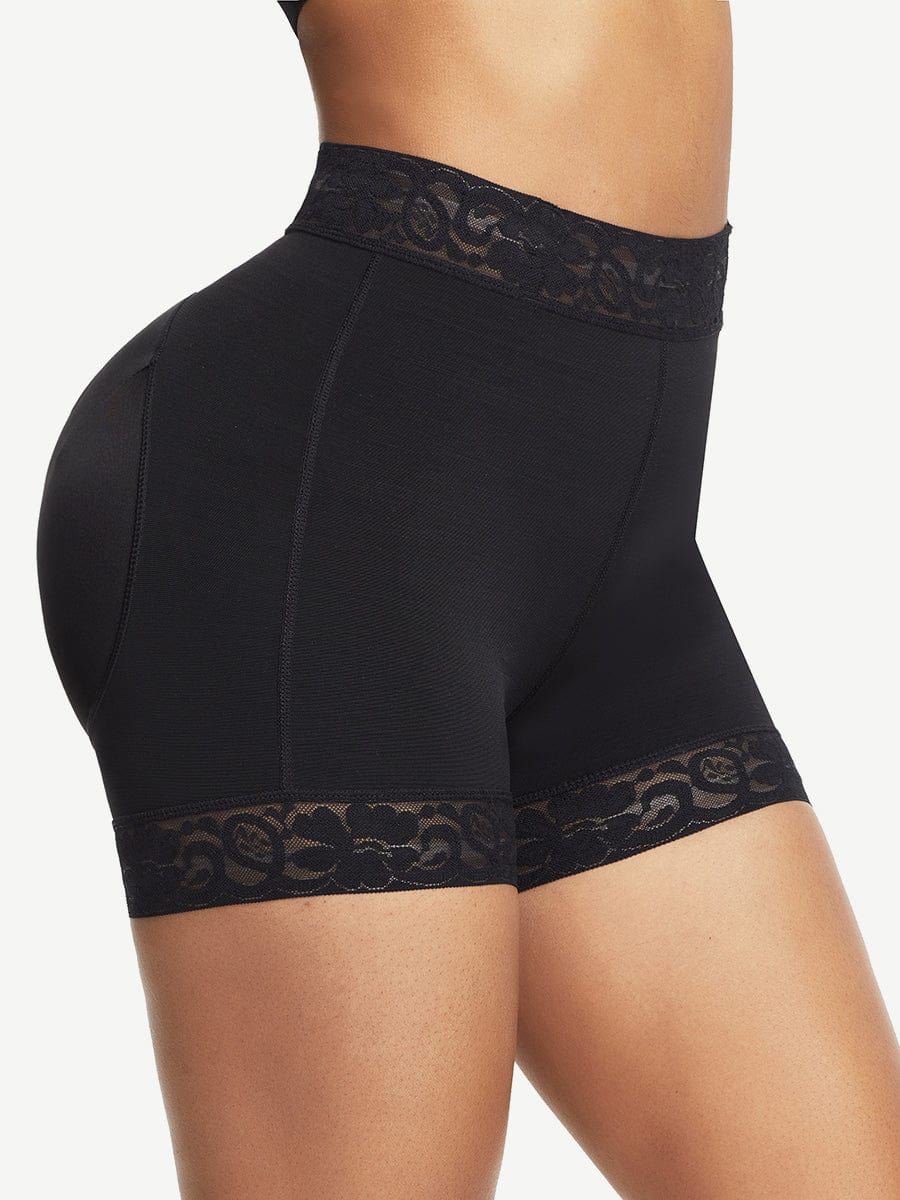 High Waist Lace Butt Enhancer Panty Curve Smoothing Fajas - FirmaLift