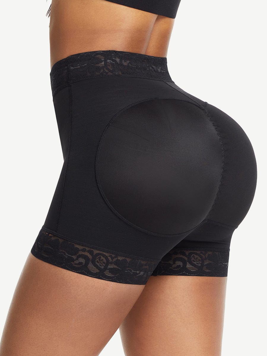 High Waist Lace Butt Enhancer Panty Curve Smoothing Fajas - FirmaLift