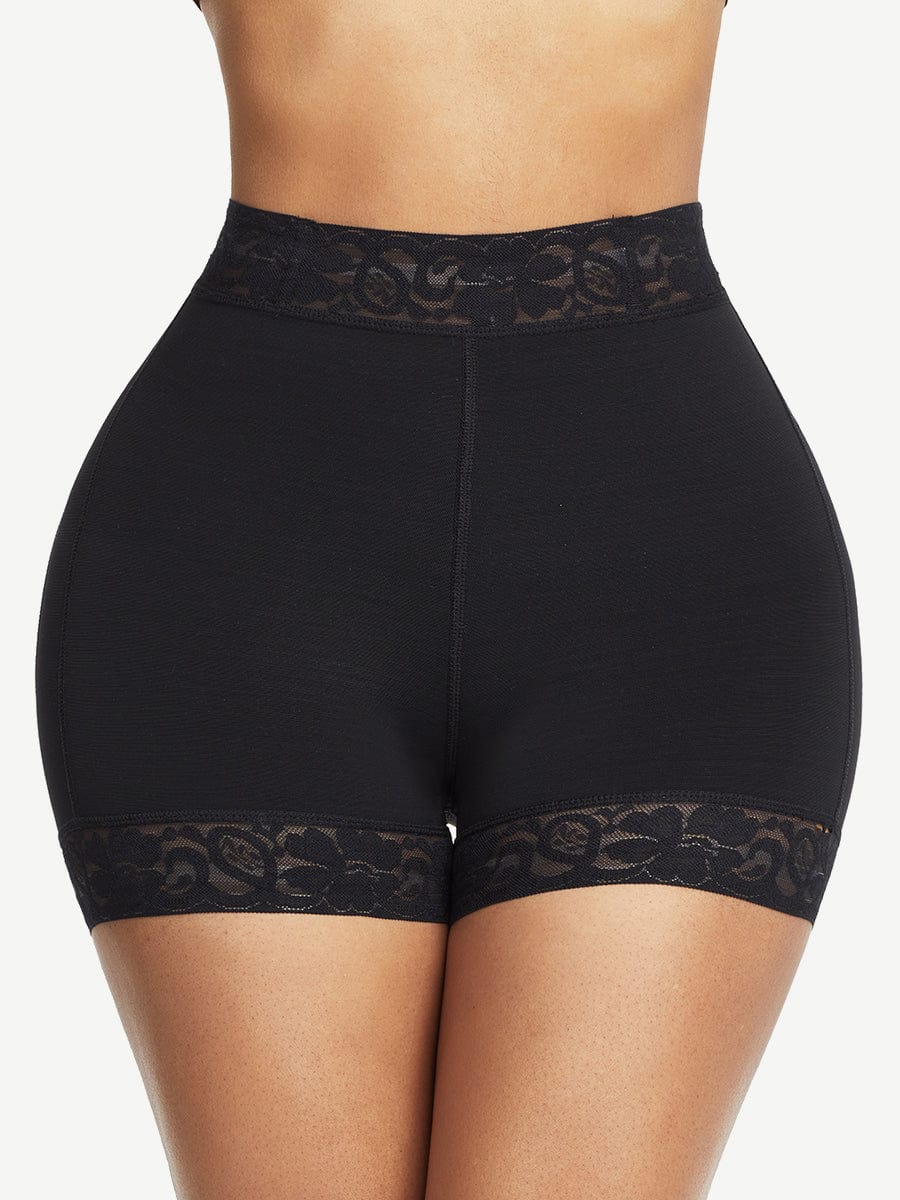 High Waist Lace Butt Enhancer Panty Curve Smoothing Fajas - FirmaLift
