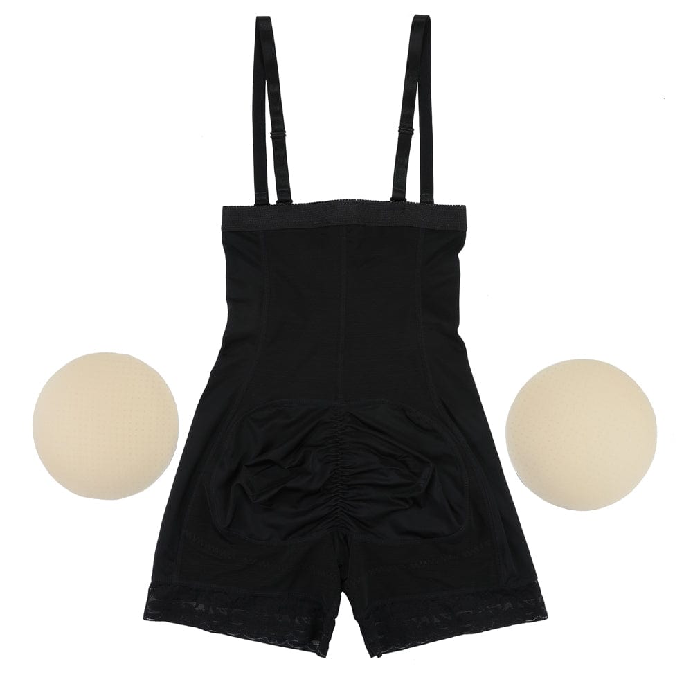 High-Waist Butt Lifter Body Shaper with Removable Hip Pads - FirmaLift