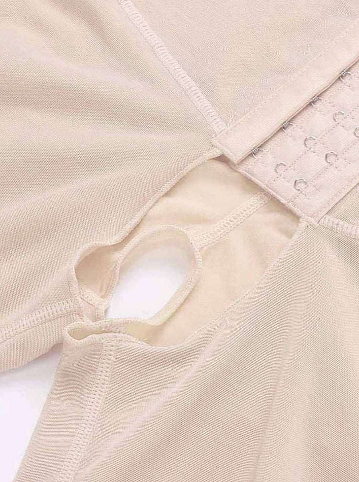 Full Body Compression Shapewear with Three Hook Open Crotch - FirmaActive