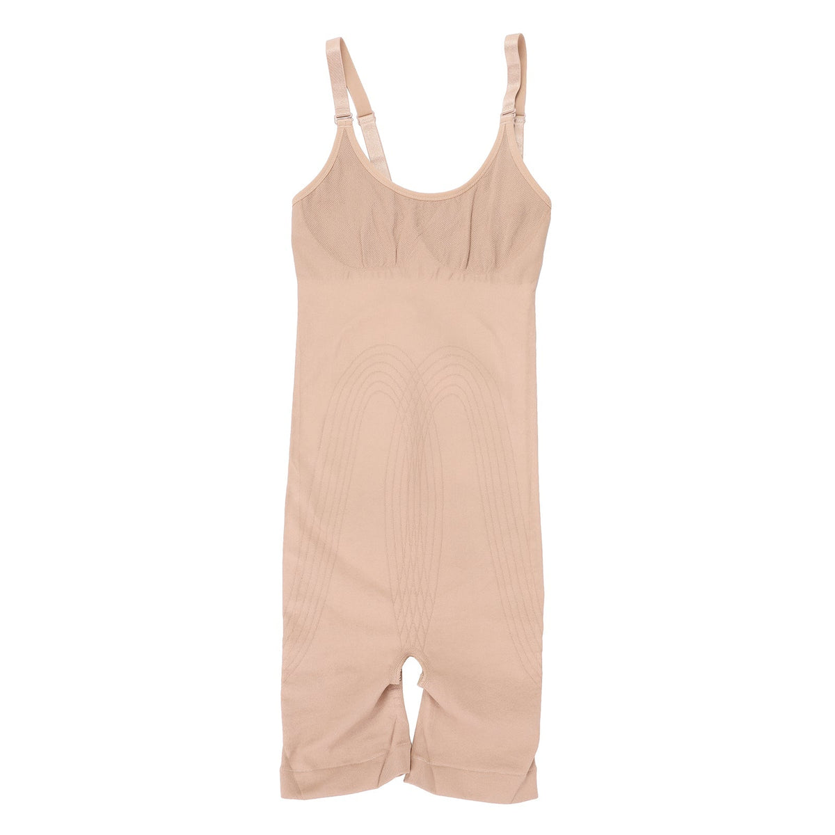 Seamless Open Gusset Happy Butt Bodysuit Shapewear - FirmaActive