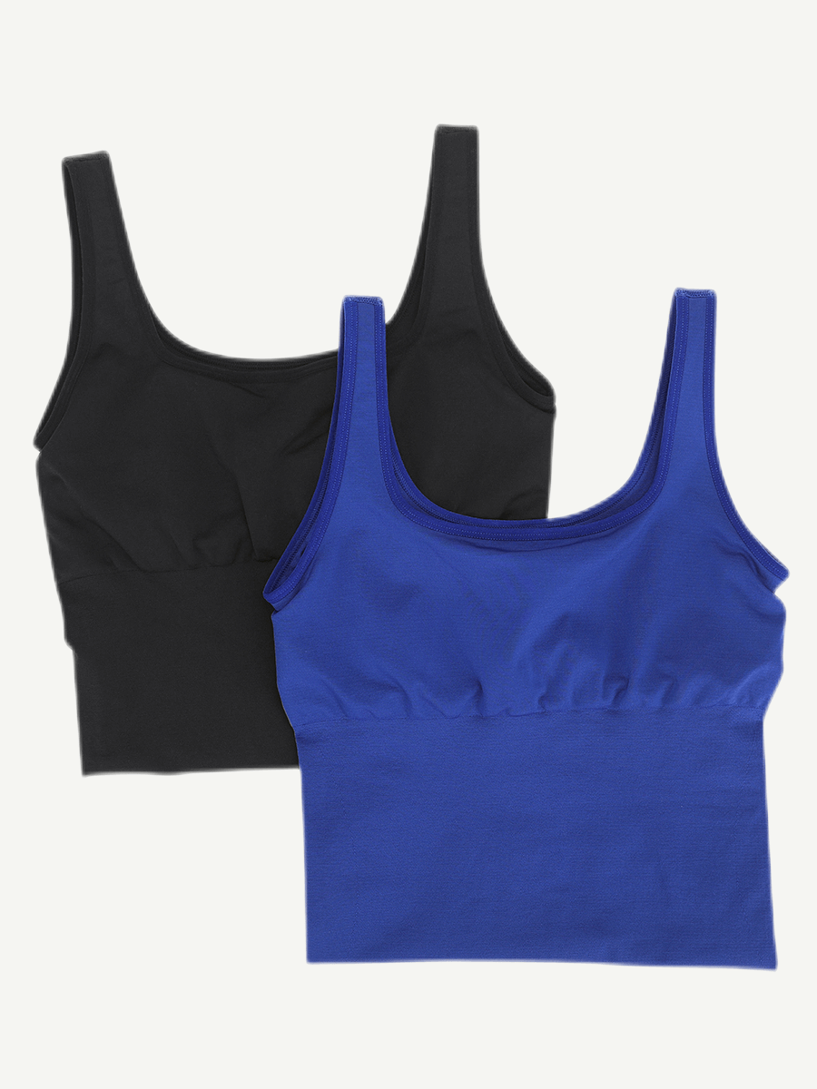 Eco-friendly Seamless Square-neck Shaping Dress with Tummy Control - FirmaActive