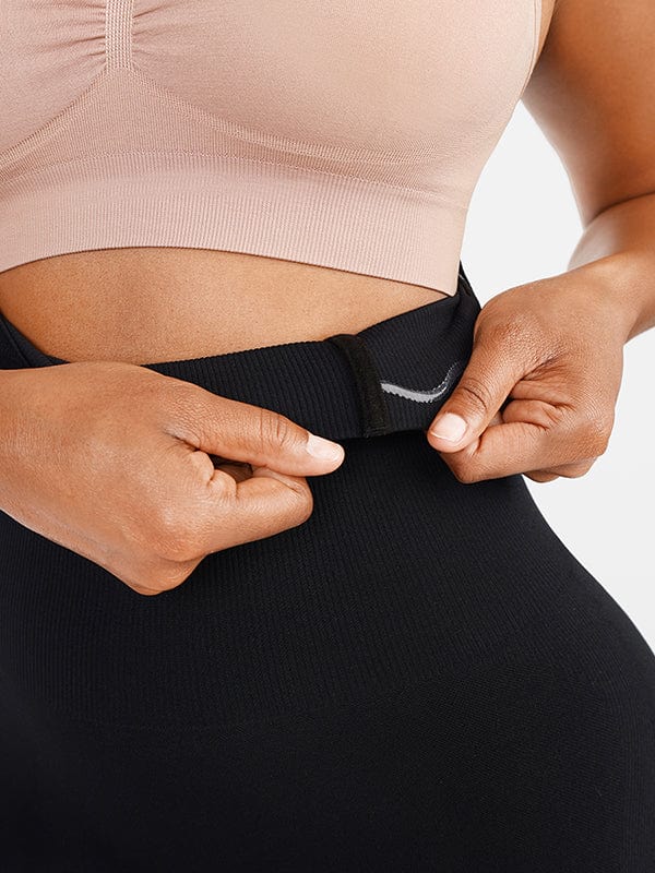 Seamless Double-Layer Tummy Panel Shapewear Shorts with Butt Lift - FirmaHold