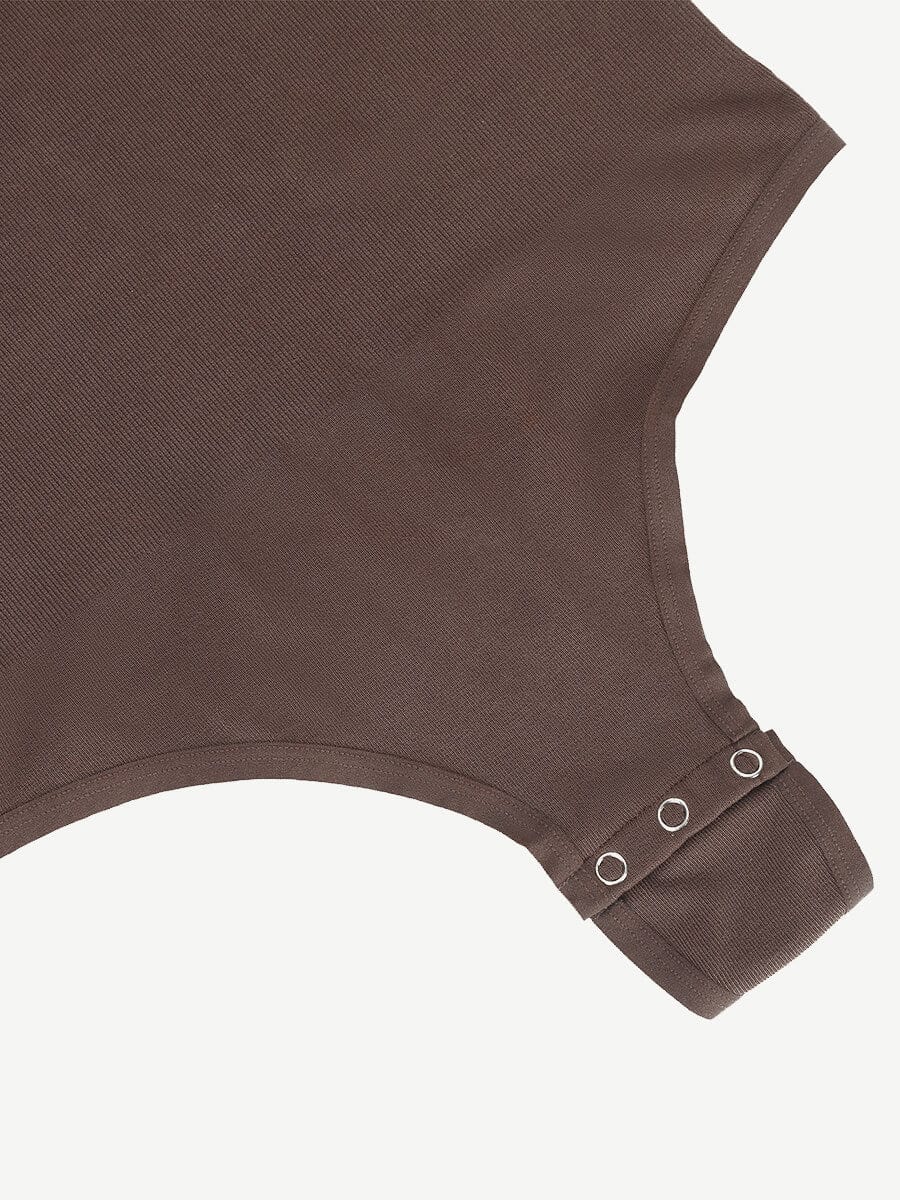 Seamless Long Sleeve Thong Bodysuit with Light Support - FirmaActive