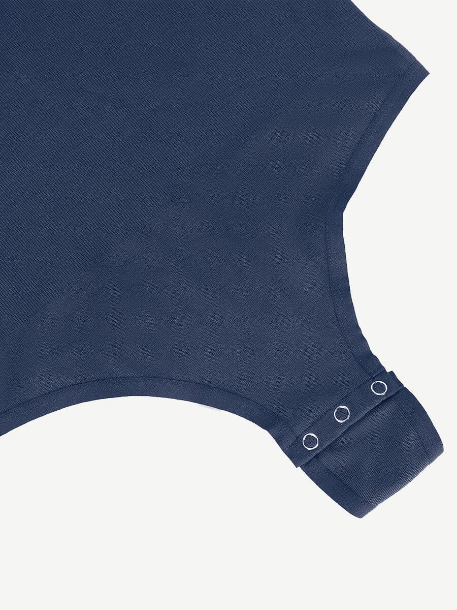 Seamless Long Sleeve Thong Bodysuit with Light Support - FirmaActive
