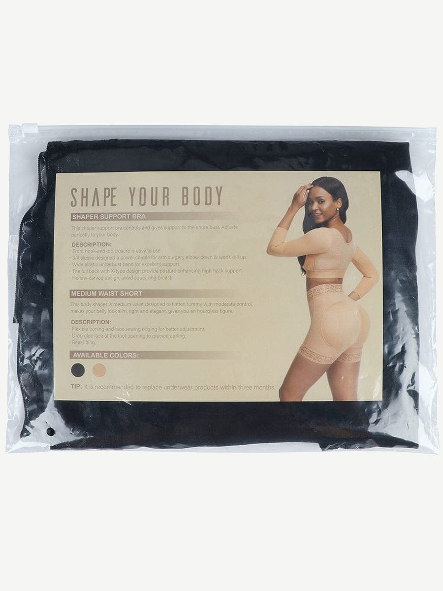 High Waist Lace Butt Enhancer Panty Curve Smoothing Fajas - FirmaLift