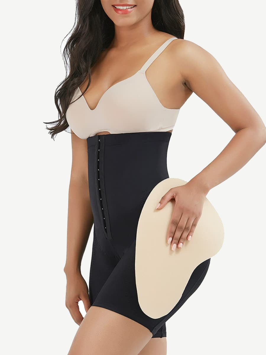 High-Waist Tummy Control Butt Lifter with Removable Hip Pads - FirmaSculpt