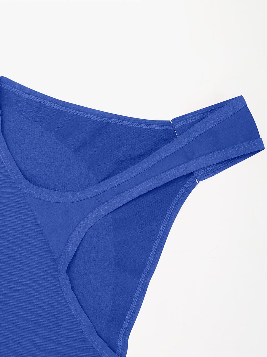 One-Shoulder Cut-Out Tummy Control Bodysuit - FirmaSculpt