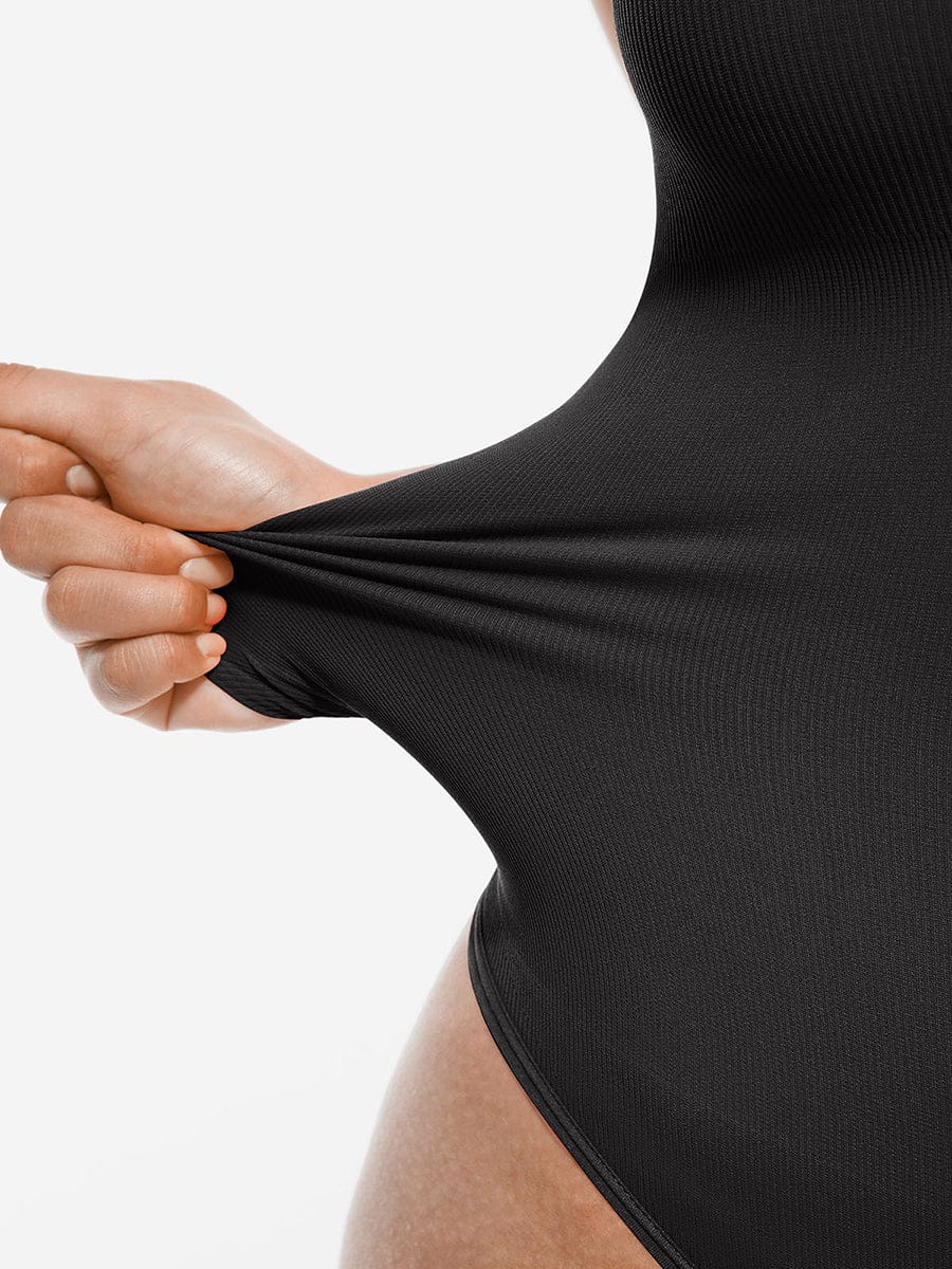 Seamless Halter Tummy Control Thong Bodysuit - FirmaSculpt