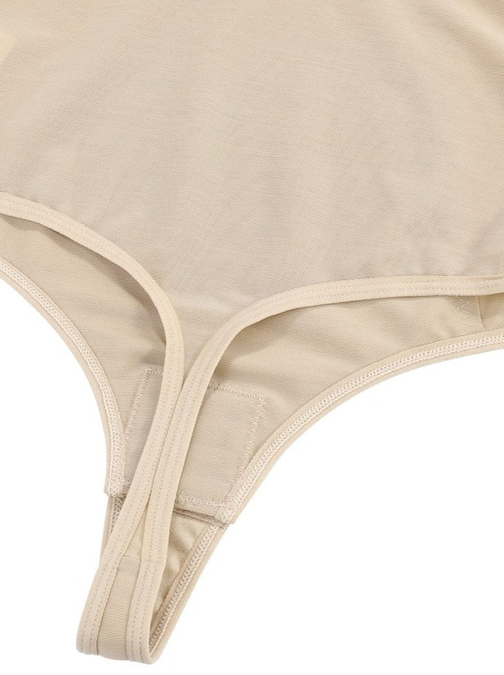 Plunge Low-Back Thong Shapewear Bodysuit with Tummy Control - FirmaLift