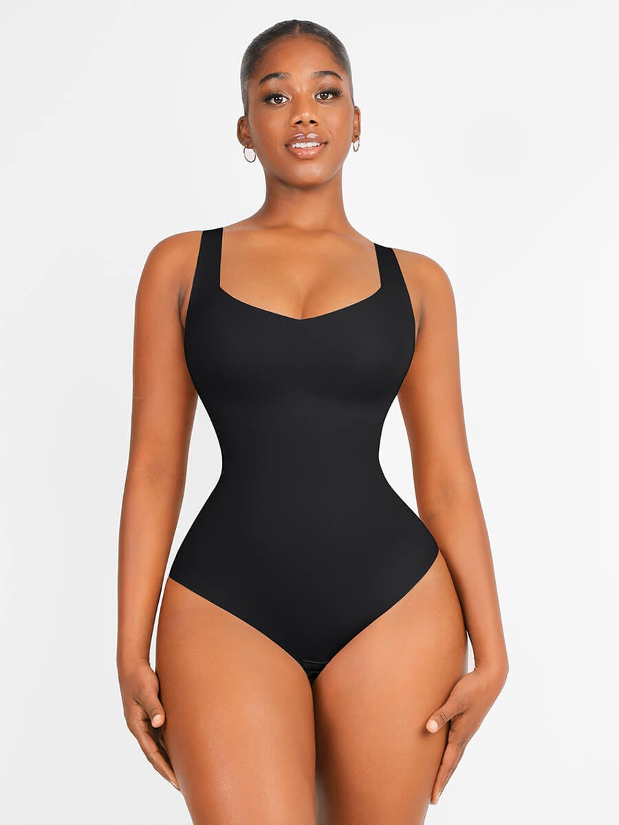 Air Slim V Neck Fit 3 in 1 Bodysuit Shapewear - FirmaActive