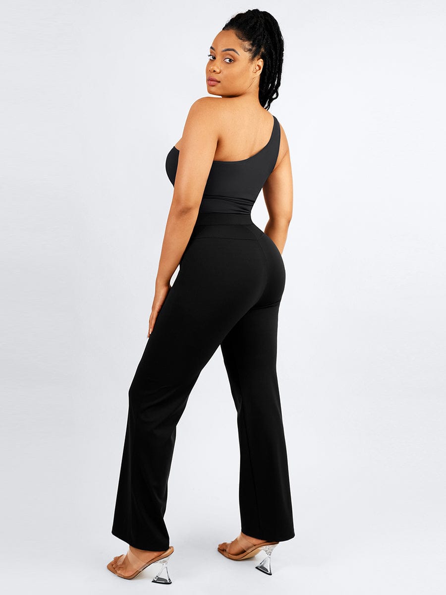 Seamless One-Shoulder Waist Tummy Control Bodysuit - FirmaSculpt