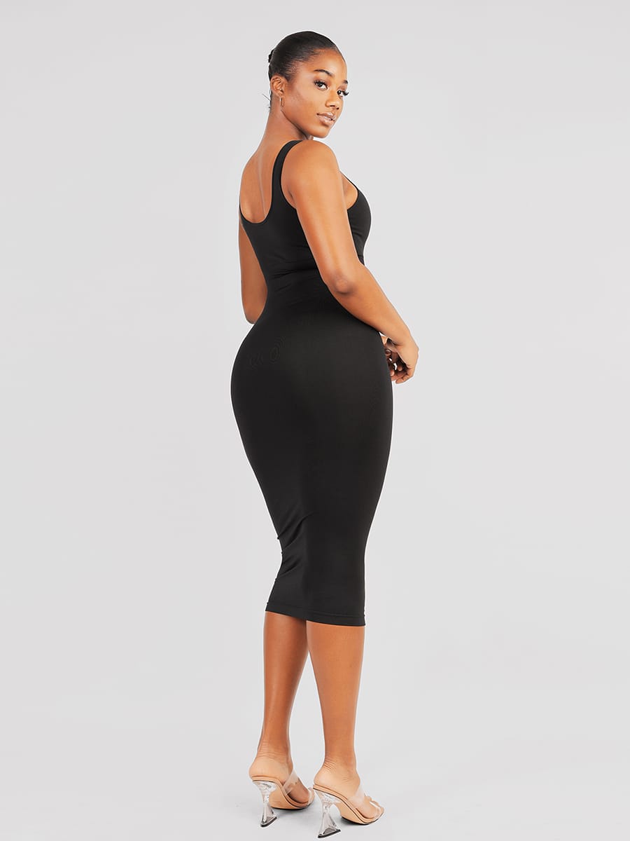 Eco-friendly Seamless Shaping Dress with U-back Design - FirmaActive