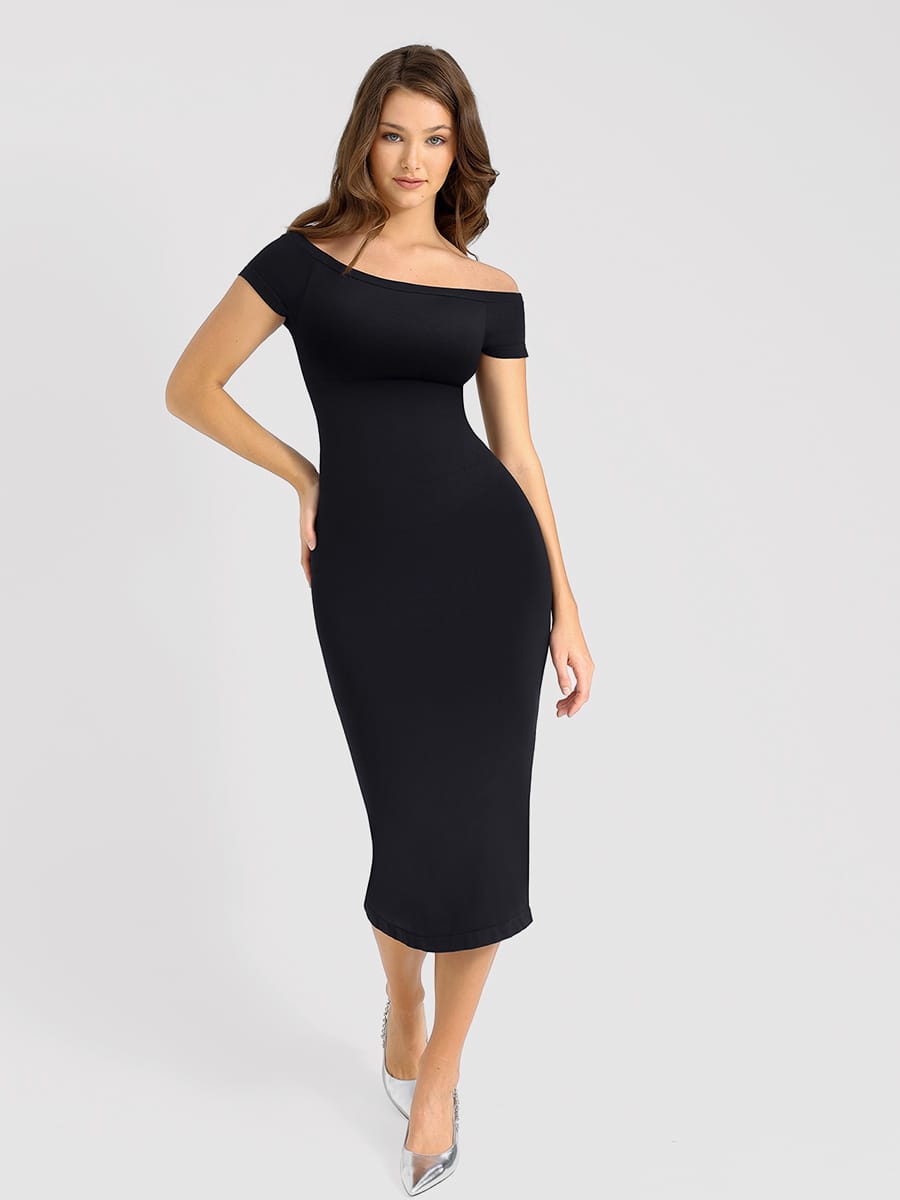 One-Shoulder Seamless Shaping Dress - FirmaSculpt