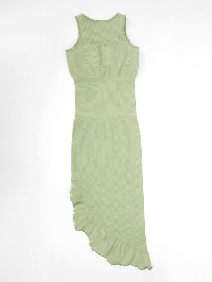 Ruffle-Hem Sleeveless Shaping Dress - FirmaSculpt