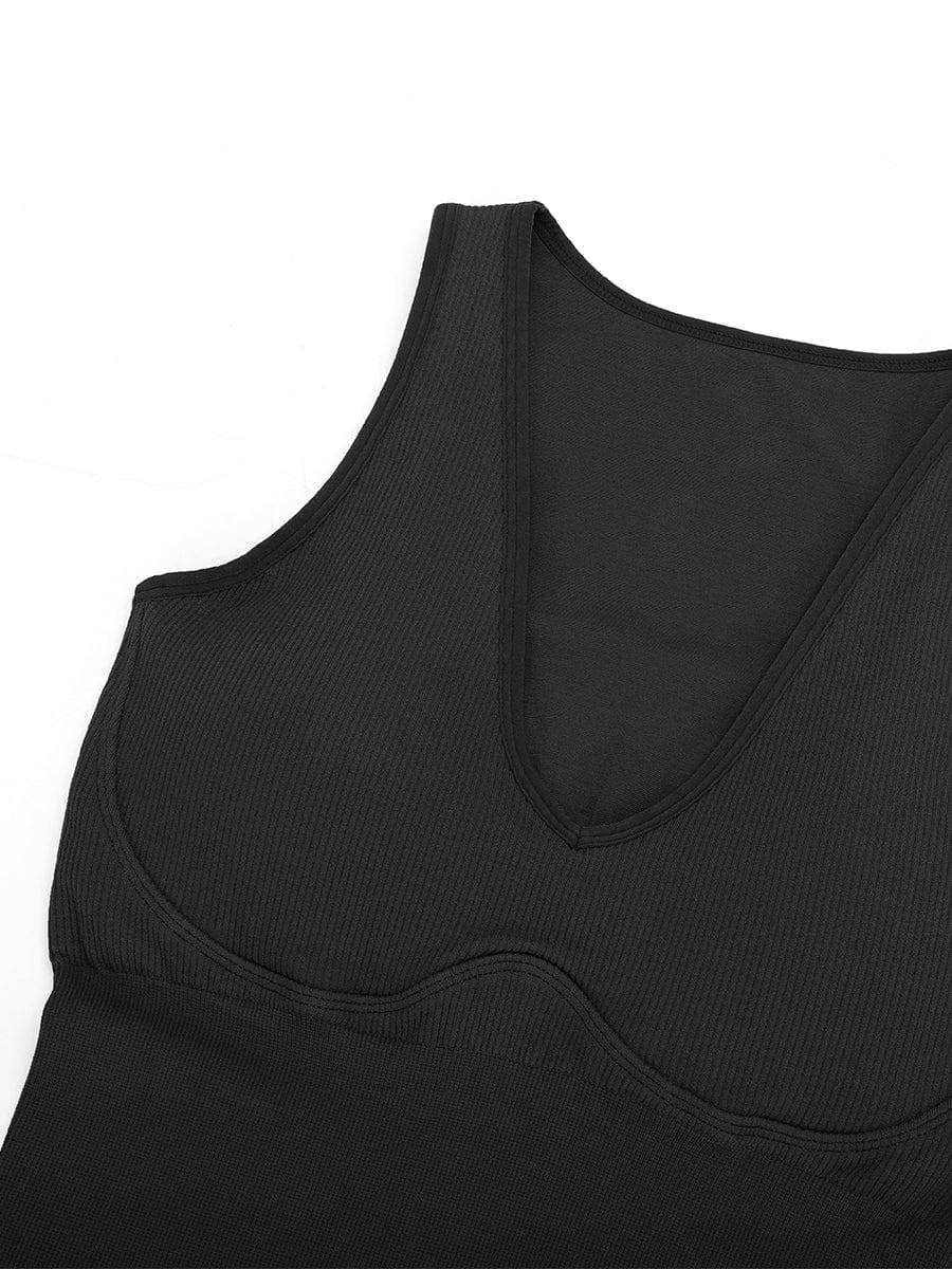 Ruffle-Hem Sleeveless Shaping Dress - FirmaSculpt