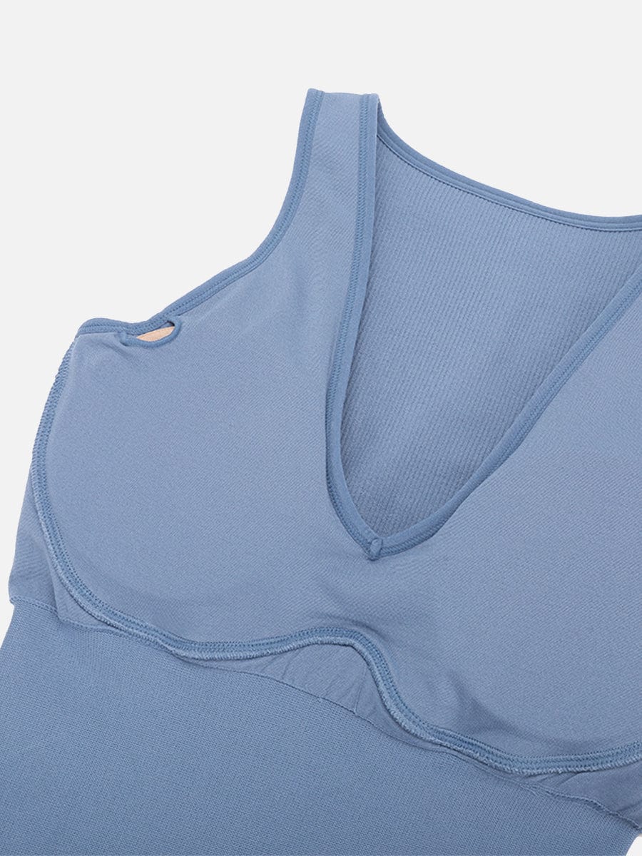 Ruffle-Hem Sleeveless Shaping Dress - FirmaSculpt