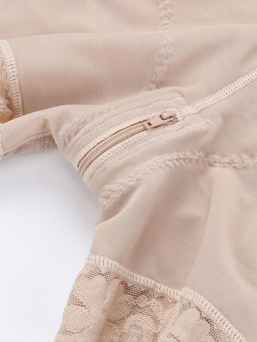 Detachable Straps Full Body Zipper Shapewear with Abdominal Control - FirmaHold