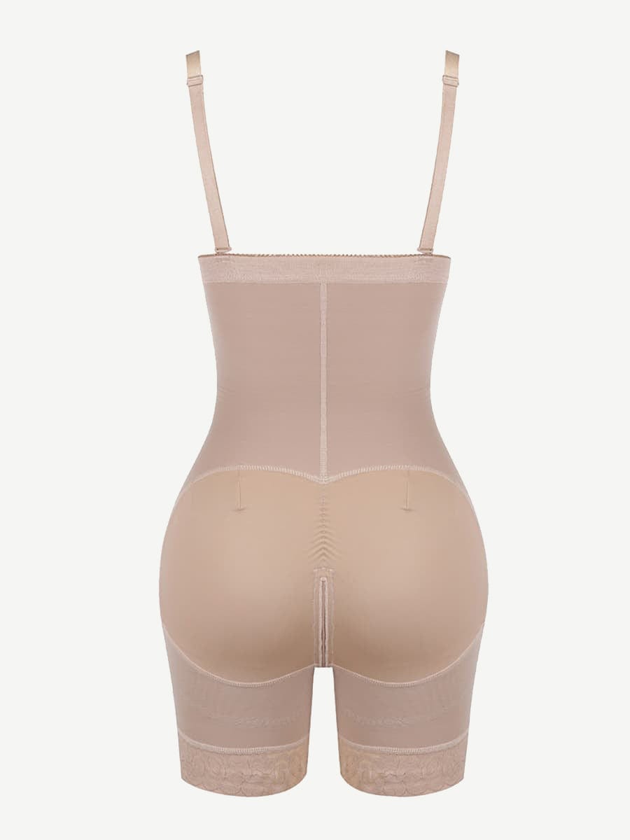 Detachable Straps Full Body Zipper Shapewear with Abdominal Control - FirmaHold