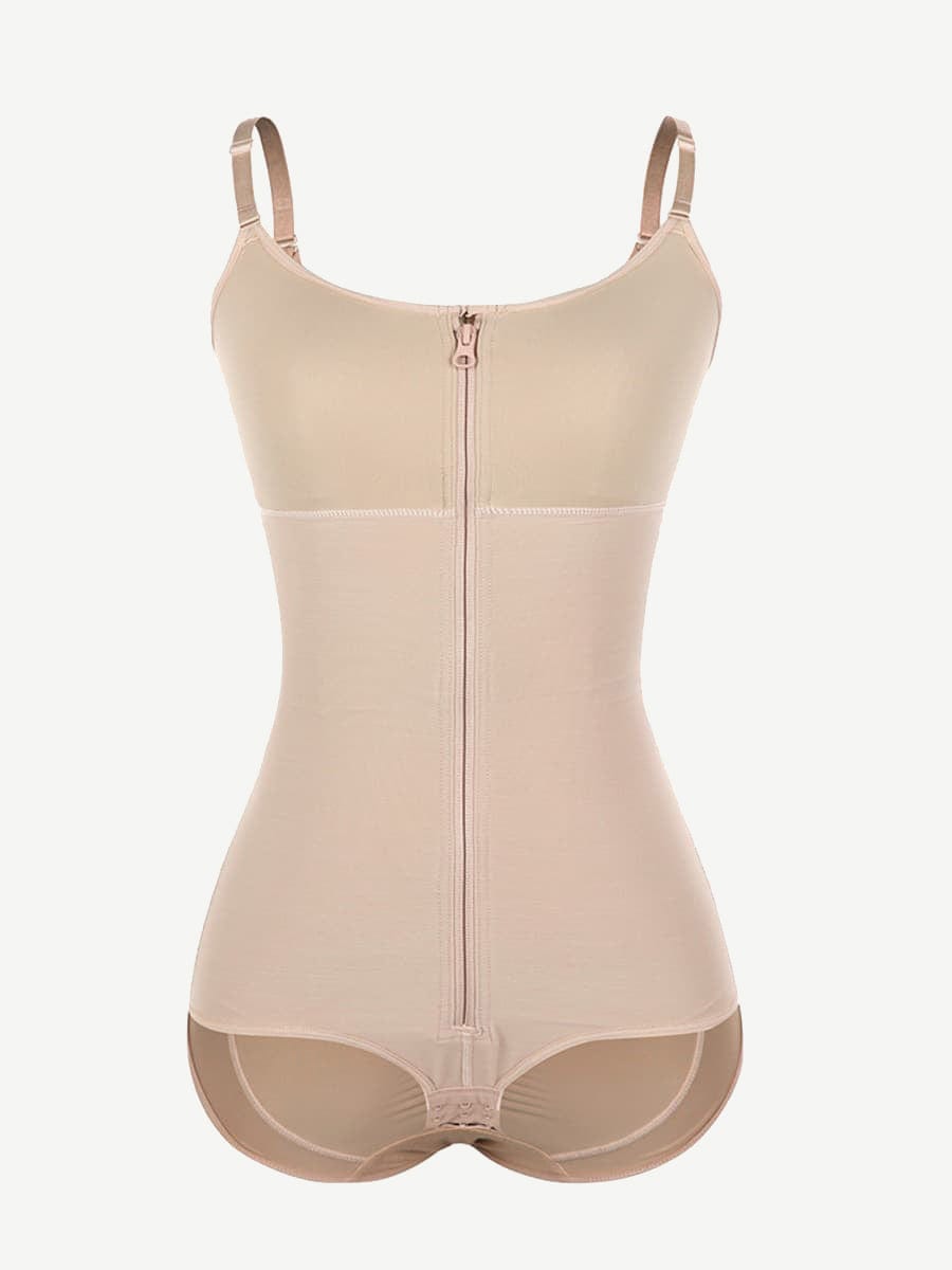 Large Size Postoperative Full Body Shaper with Front Zipper - FirmaActive