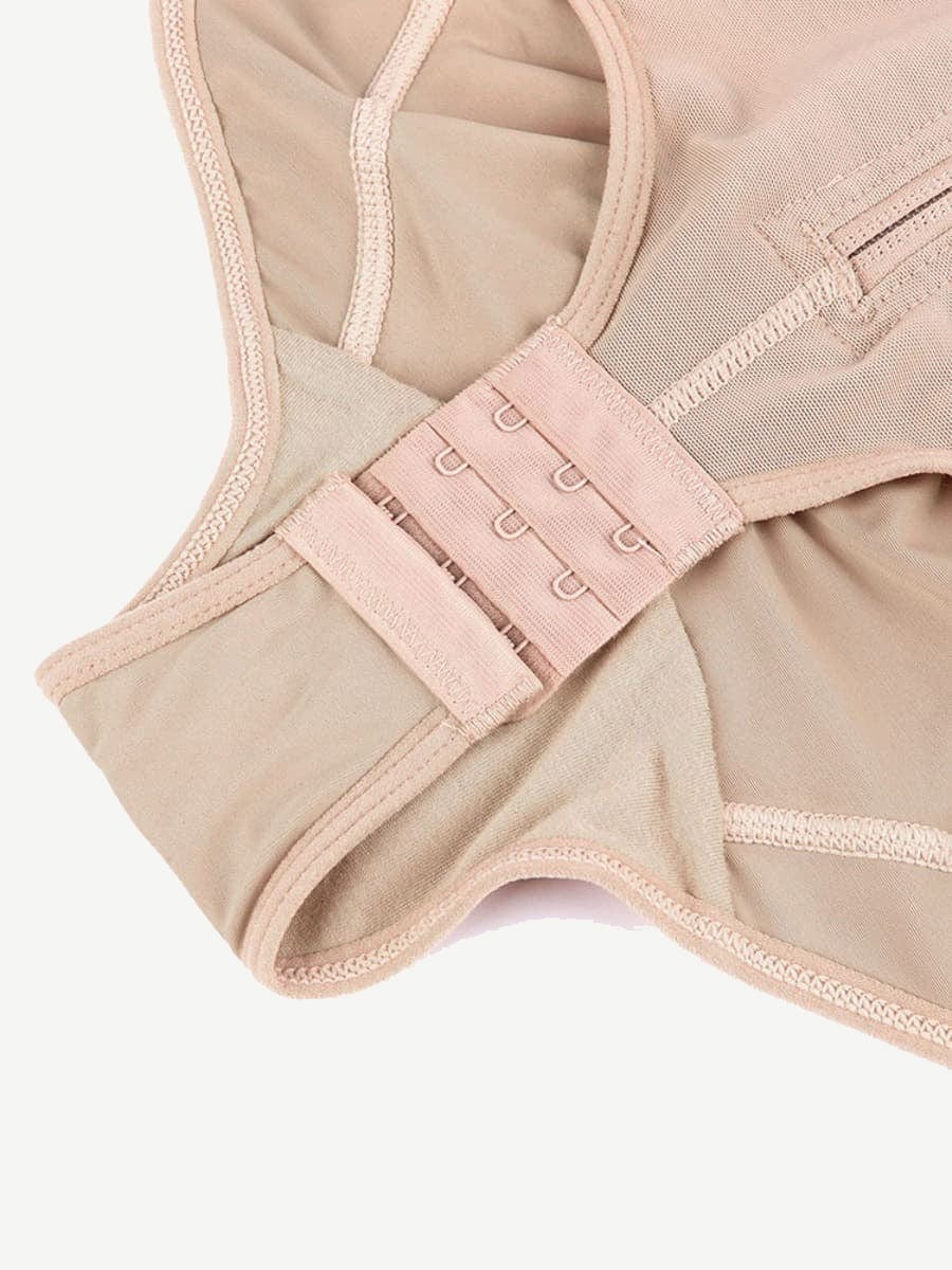Large Size Postoperative Full Body Shaper with Front Zipper - FirmaActive