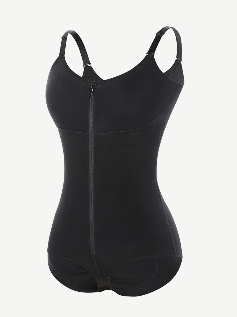 Large Size Postoperative Full Body Shaper with Front Zipper - FirmaActive