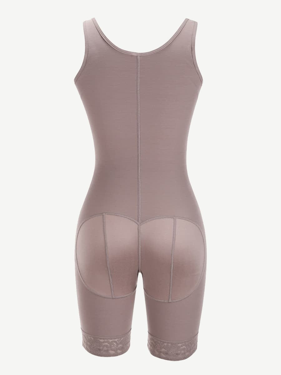 Full Body Compression Shapewear with Three Hook Open Crotch - FirmaActive