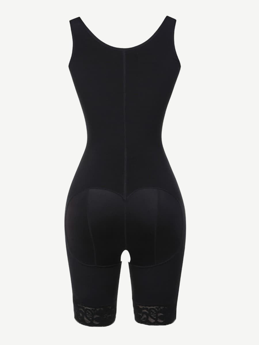 Full Body Compression Shapewear with Three Hook Open Crotch - FirmaActive