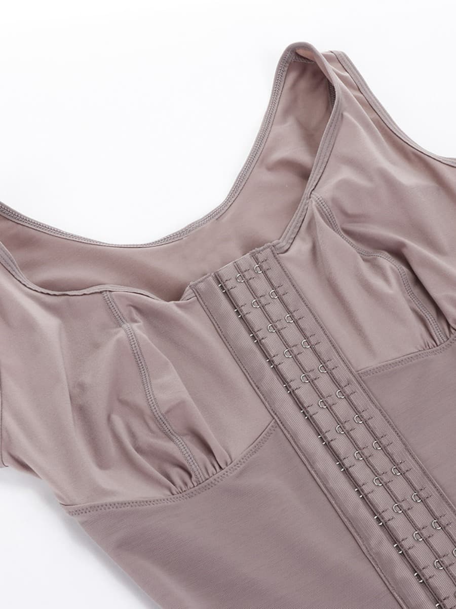 Ultimate Stretch Nude Hooks Crotchless Big Size Shapewear Bodysuit - FirmaHold
