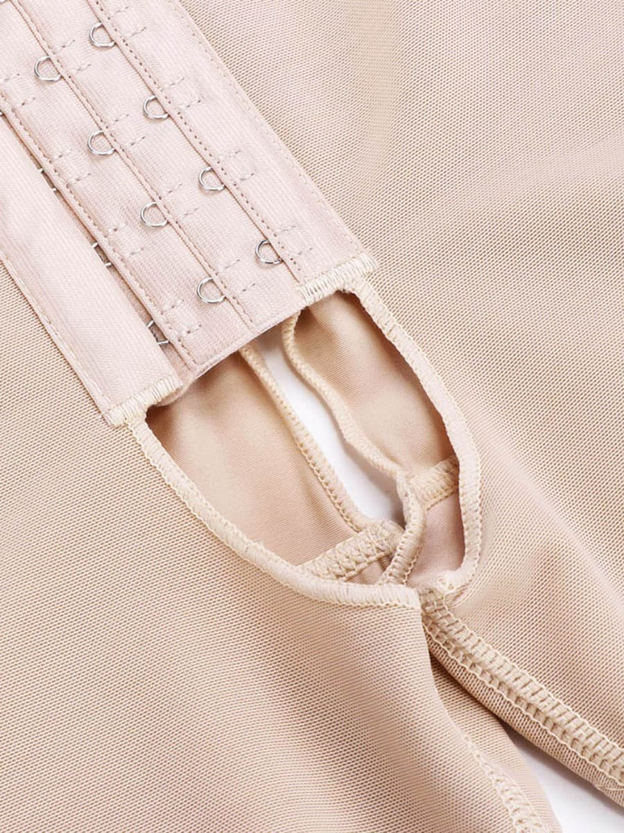 Ultimate Stretch Nude Hooks Crotchless Big Size Shapewear Bodysuit - FirmaHold