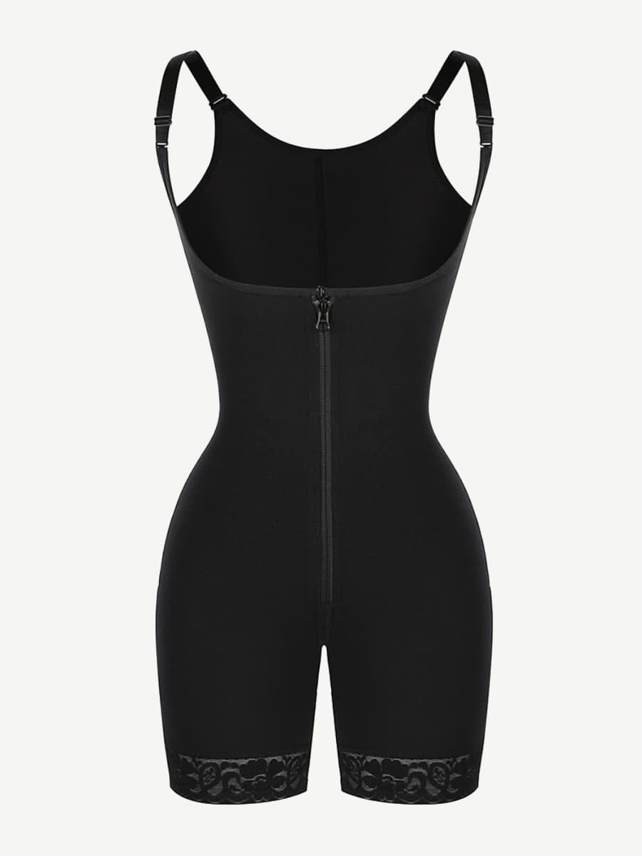 Adjustable Straps Underbust Postsurgical Body Shaper Full Body Faja - FirmaActive