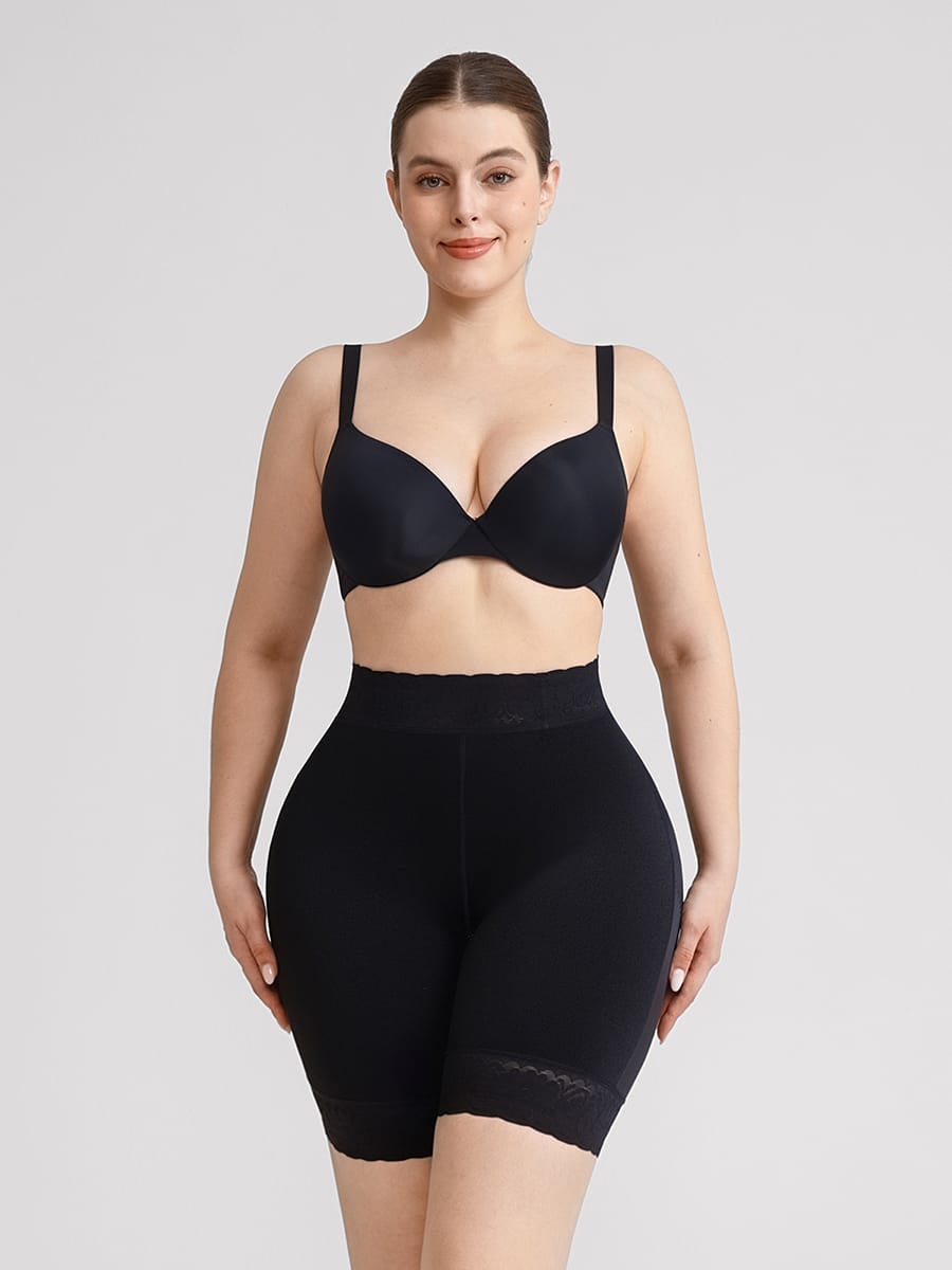 Mega Booty Invisible Boyshort Thigh Slimmers with Waist Support - FirmaLift