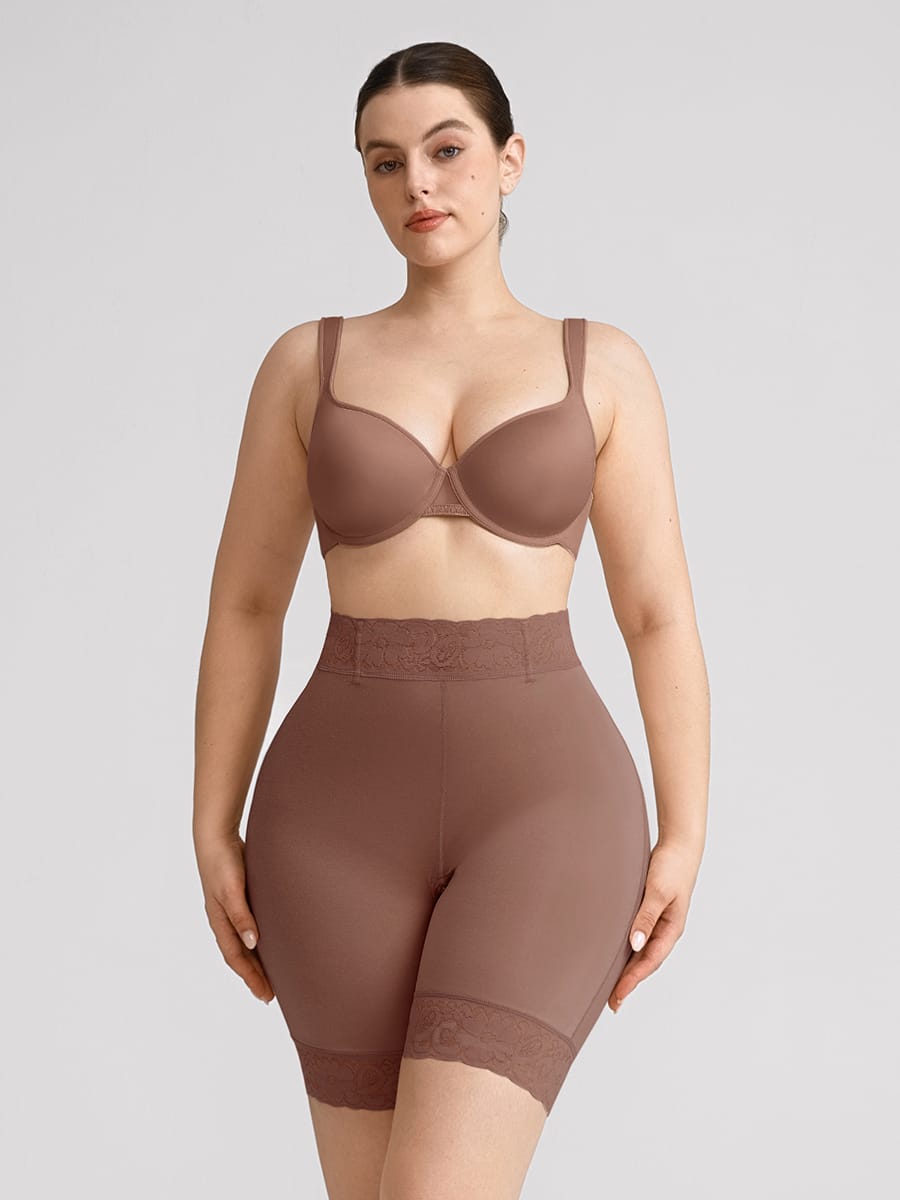 Mega Booty Invisible Boyshort Thigh Slimmers with Waist Support - FirmaLift