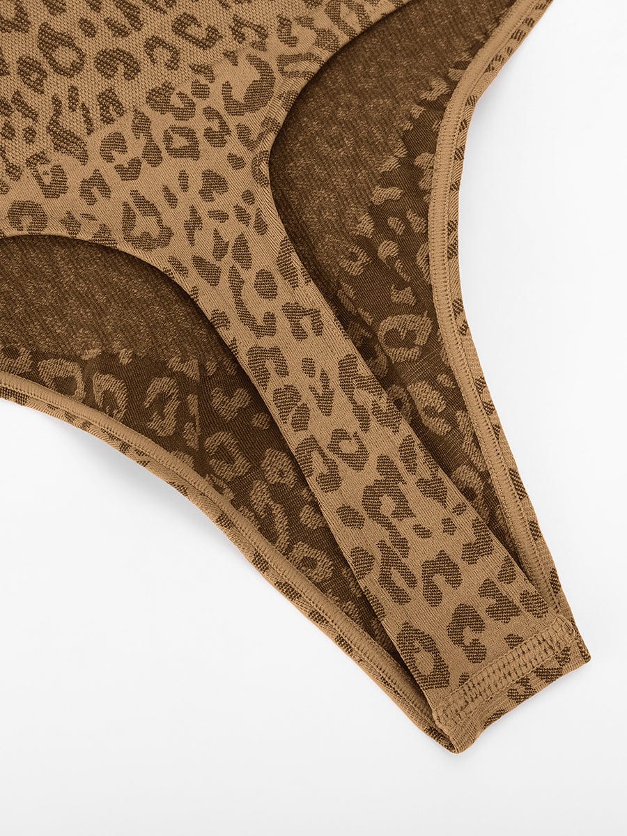 Leopard Print Seamless Tummy Control Panties - FirmaSculpt