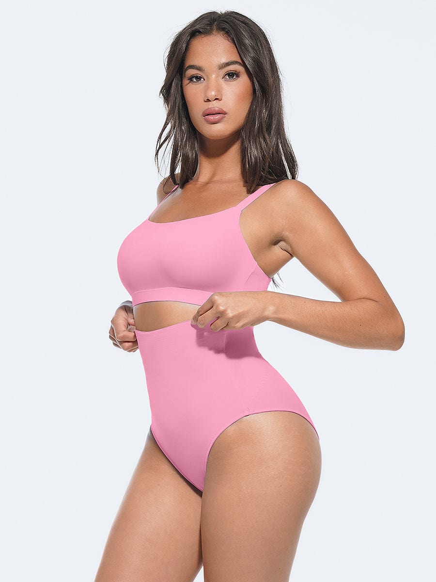 High-Waist Tummy Control Panties with Antibacterial Fabric - FirmaHold