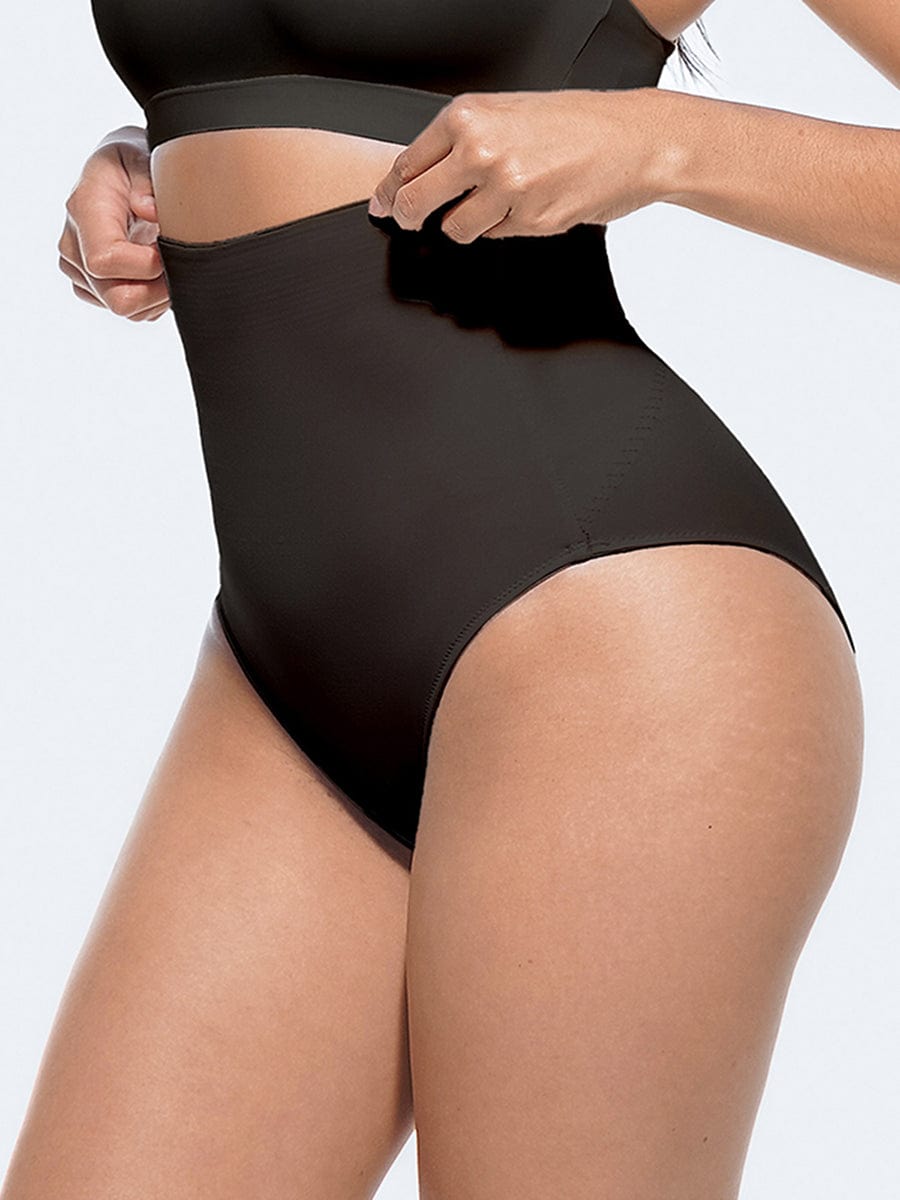 High-Waist Tummy Control Panties with Antibacterial Fabric - FirmaHold