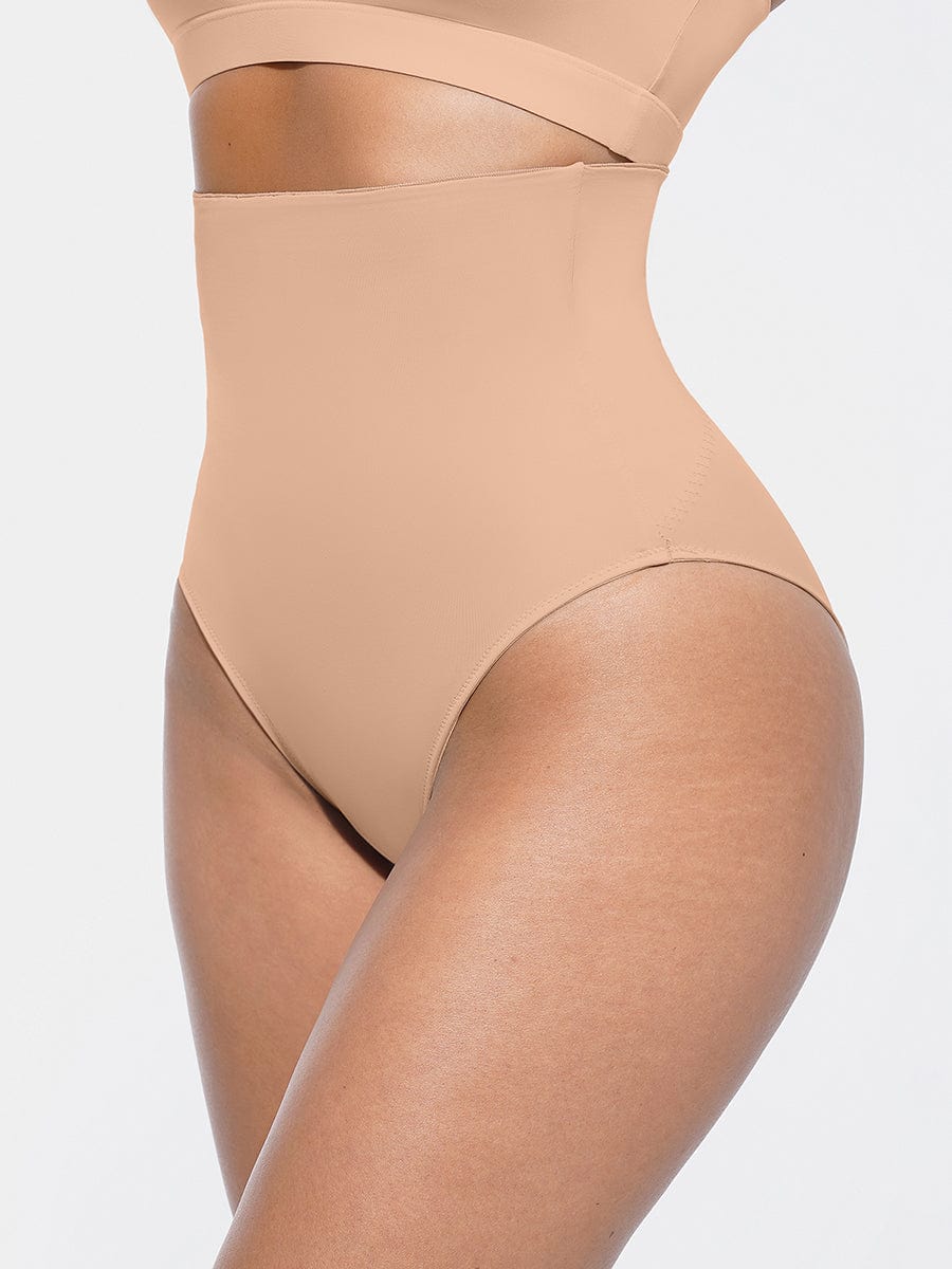 High-Waist Tummy Control Panties with Antibacterial Fabric - FirmaHold