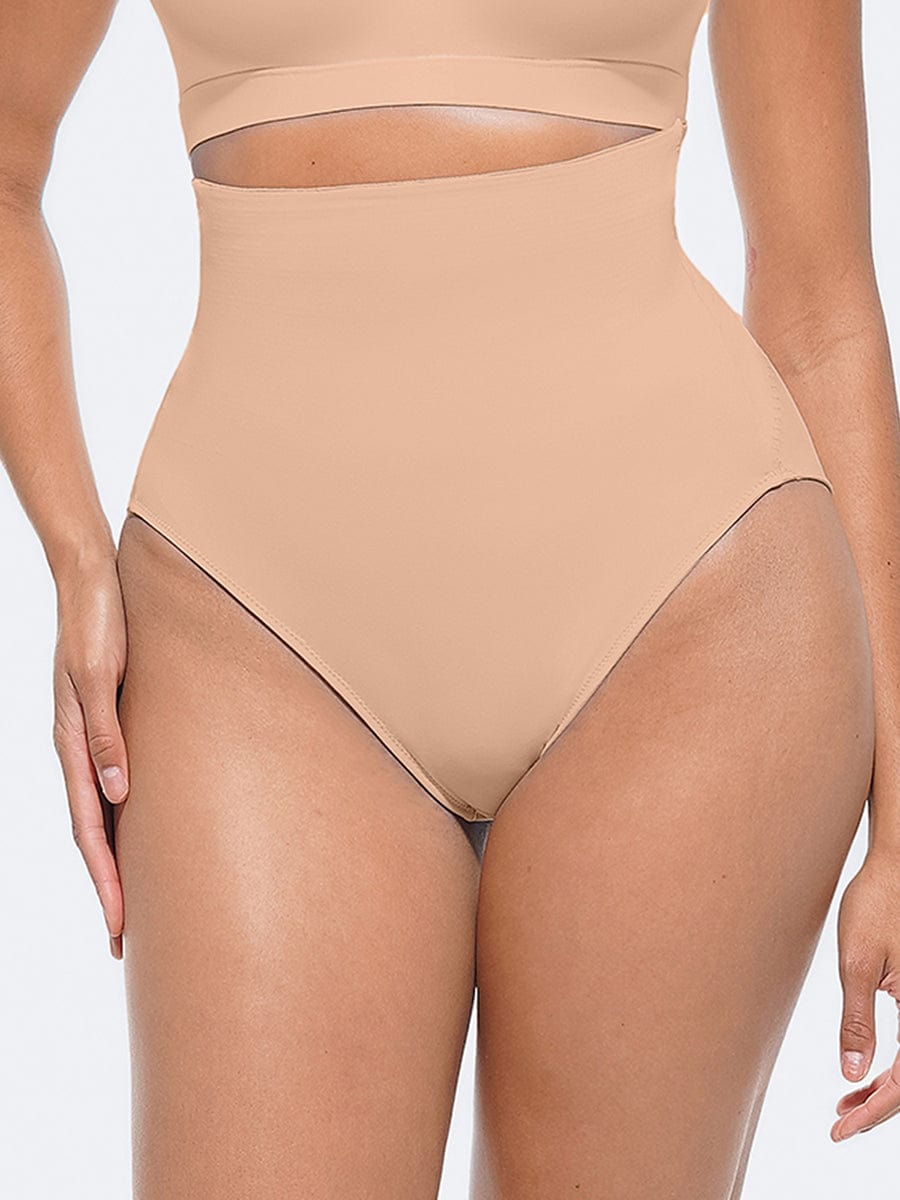 High-Waist Tummy Control Panties with Antibacterial Fabric - FirmaHold